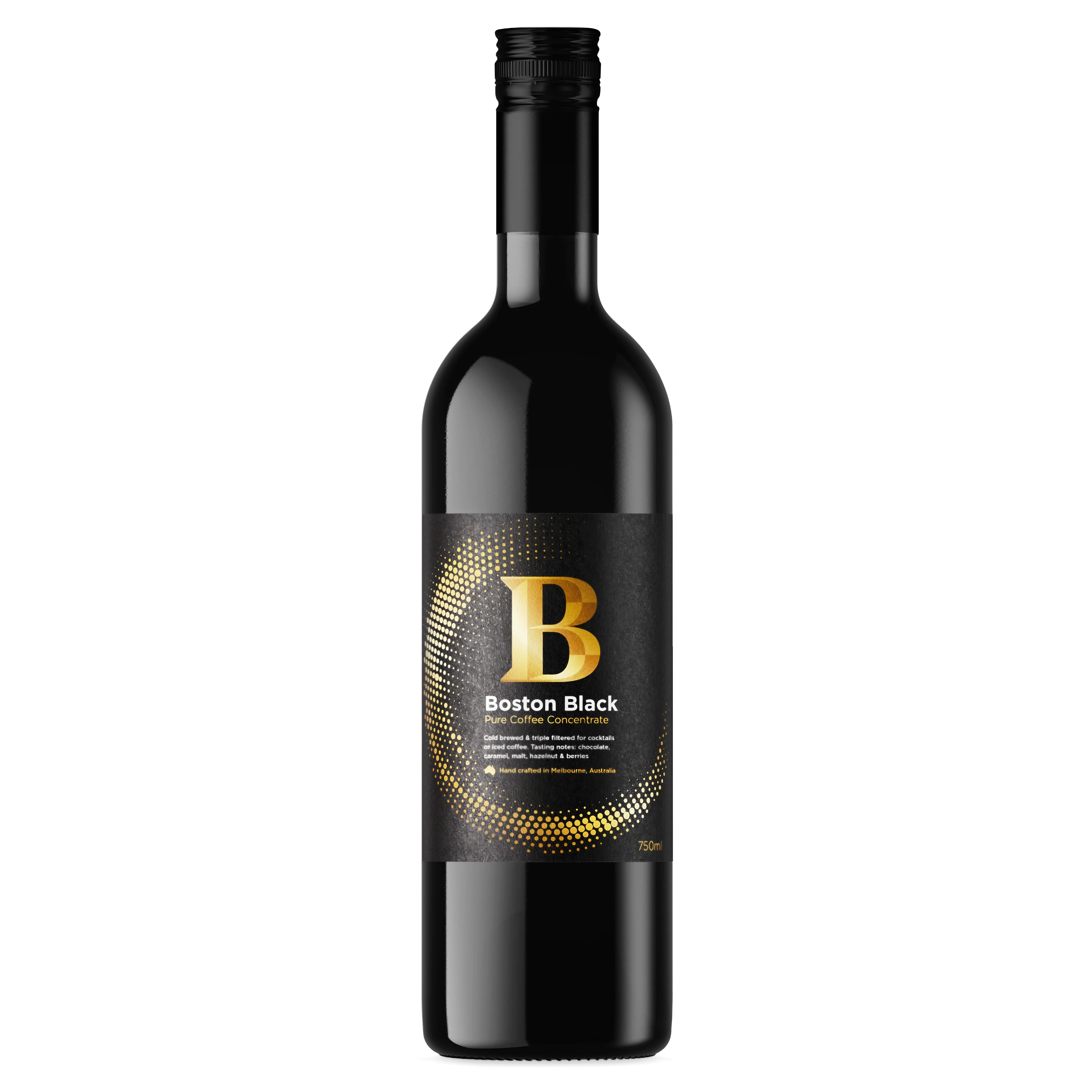 Boston Black Cold Brew Coffee Concentrate 750ml